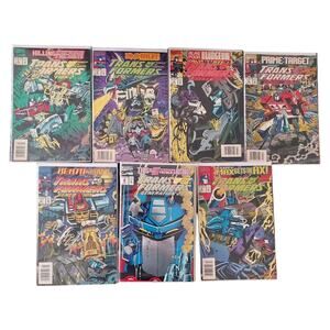 Transformers Generation 2 Lot of 8 #1-7, 2 Of #1 Marvel Comics 1993-94 See Descr
